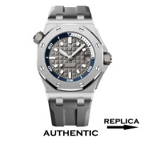 Super Clone Audemars Piguet Royal Oak Offshore Diver 15720ST.OO.A009CA.01 Grey Dial AP014