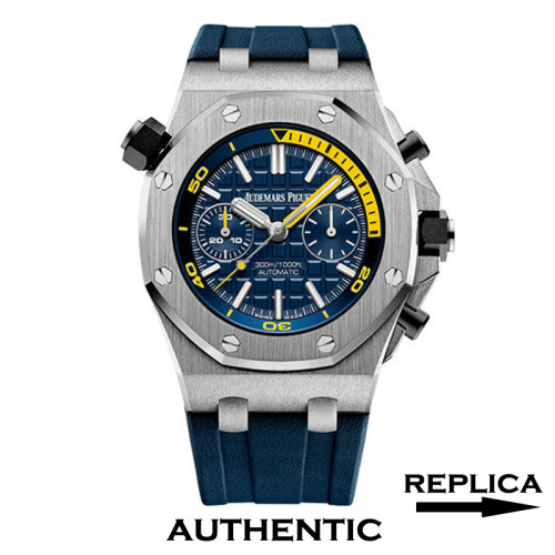 Best Replica Audemars Piguet Royal Oak Offshore Diver Chronograph 26703ST.OO.A027CA.01 Blue Dial AP022