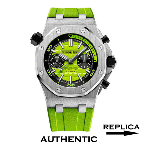 Best Replica Audemars Piguet Royal Oak Offshore Diver Chronograph 26703ST.OO.A038CA.01 Green Dial AP024