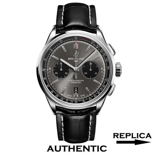 1:1 Super Clone Breitling Premiere B01 Chronograph 42 MM Grey Dial BR014