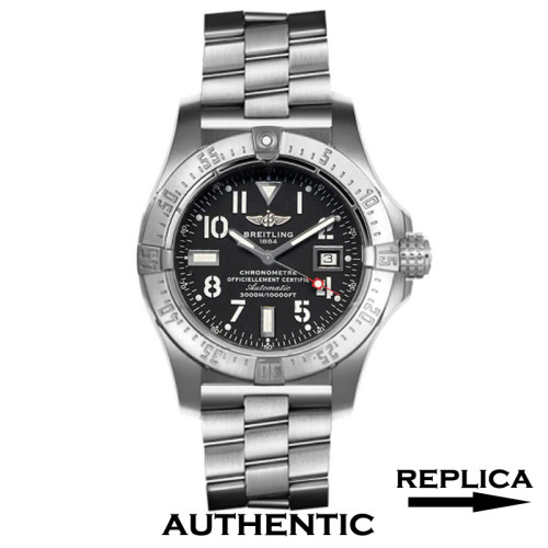 Best Super Clone Breitling Aeromarine Avenger Seawolf Watch Black Dial Arabic Numeral BR036