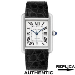 1:1 Best Clone Cartier Tank Solo W5200027 Roman Numeral White Dial CA001