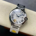 1:1 Super Clone Cartier Ballon Bleu W69013Z2 Roman Numeral Silver Dial CA004