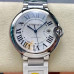 1:1 Super Clone Cartier Ballon Bleu W69013Z2 Roman Numeral Silver Dial CA004