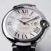 Super Clone Cartier Ballon Bleu W69016Z4 Roman Numeral Silver Dial CA007