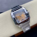 Super Clone Cartier Santos WSSA0064 Roman Numerals Brown Dial CA017
