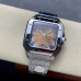 Super Clone Cartier Santos WSSA0064 Roman Numerals Brown Dial CA017