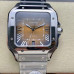 Super Clone Cartier Santos WSSA0064 Roman Numerals Brown Dial CA017