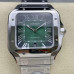 Super Clone Cartier Santos WSSA0062 Roman Numerals Green Dial CA018