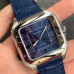 Super Clone Cartier Santos WSSA0030 Roman Numerals Blue Dial CA019