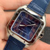 Super Clone Cartier Santos WSSA0030 Roman Numerals Blue Dial CA019