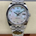 Super Clone Rolex 126334-0020 Datejust 41 Mother of Pearl White Dial Jubilee Bracelet Rolex Replica Watch RDJ016