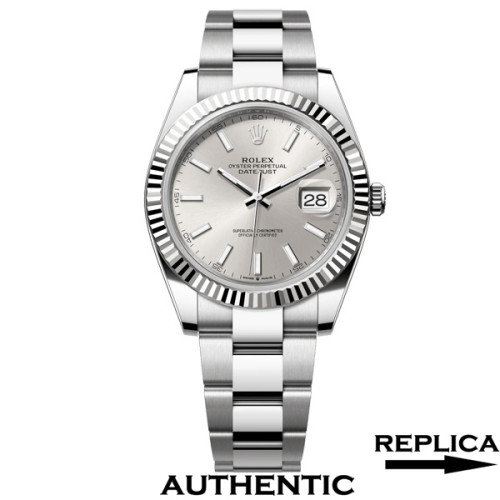 Super Clone Rolex 126334-0003 Datejust 41 Silver Dial Oyster Bracelet Rolex Replica Watch RDJ023