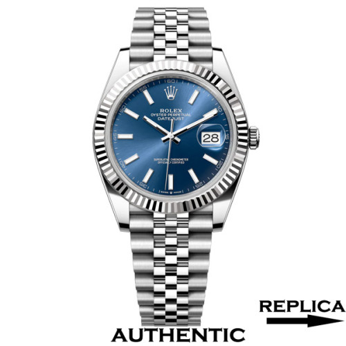 Super Clone Rolex 126334-0002 Datejust 41 Bright Blue Dial Jubilee Bracelet Rolex Replica Watch RDJ030