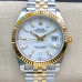 Super Clone Rolex 126333-0016 Datejust 41 White Dial Two-Tone 18k Yellow Gold Rolex Replica Watch RDJ031