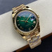 Super Clone Rolex 228238-0069 Day-Date 40 mm Green Ombre Dial 18k Yellow Gold Rolex Replica Watch RDD002