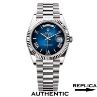 Super Clone Rolex 228239-0076 Day-Date 40 mm Blue Ombre Dial Rolex Replica Watch RDD003