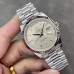 Super Clone Rolex 228236-0002 Day-Date 40 mm Silver Dial Baguette Diamonds Replica Rolex RDD010