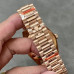 Super Clone Rolex 228235-0001 Day-Date 40 mm Sundust Set With Diamonds Dial 18k Everose Gold Replica Rolex RDD013