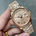 Super Clone Rolex 228235-0001 Day-Date 40 mm Sundust Set With Diamonds Dial 18k Everose Gold Replica Rolex RDD013