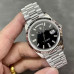 Super Clone Rolex 228236-0004 Day-Date 40 mm Black Dial with Baguette Diamonds Replica Rolex RDD014