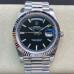 Super Clone Rolex 228236-0003 Day-Date 40 mm Bright Black Dial Replica Rolex RDD020