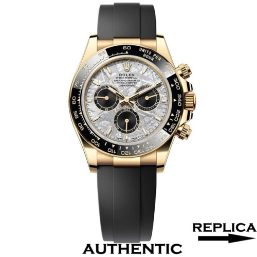 Super Clone Rolex Daytona 126518LN-0016 Meteorite Dial 18k Yellow Gold Swiss Made Watch RDT003