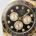 Super Clone Rolex Daytona 126518LN-0006 Black with Diamonds Dial Yellow Gold Swiss Made Watch RDT010