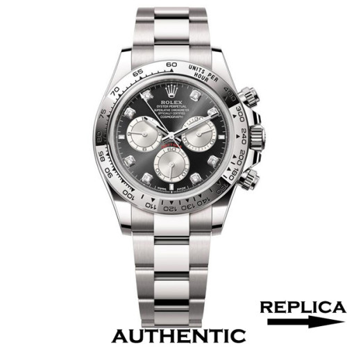 Super Clone Rolex Daytona 126509-0002 Black with Diamonds Dial SS Swiss Made Watch RDT014
