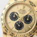 Super Clone Rolex Daytona 126508-0006 Champagne and Black Dial 18k Yellow Gold Swiss Made Watch RDT016