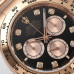 Super Clone Rolex Daytona 126505-0002 Black and Sundust with Diamonds Dial Rose Gold Swiss Made Watch RDT023
