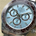 Super Clone Rolex Daytona 126506-0002 Ice Blue Diamond Baguette Dial SS Swiss Made Watch RDT024
