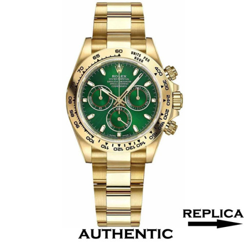 Super Clone Rolex 116508-0013 Daytona Green Dial 18k Yellow Gold Swiss Made Watch RDT039