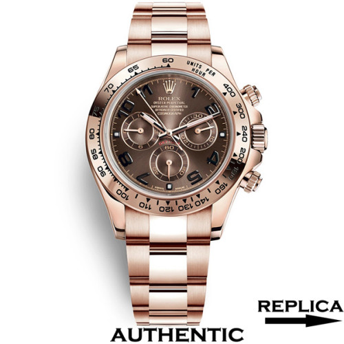 Super Clone Rolex Daytona 116505-0011 Chocolate Dial Everose Gold Swiss Made Watch RDT042