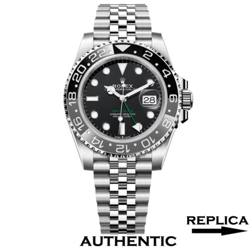 Super Clone Rolex GMT-Master II M126710GRNR-0003 Black Dial 40mm Jubilee Bracelet Watch RGM005