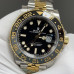 Super Clone Rolex GMT-Master II M126713GRNR-0001 Black Dial 40mm Yellow Gold Two-Tone Watch RGM007