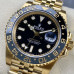 Super Clone Rolex GMT-Master II M126718GRNR-0001 Black Dial 40mm 18K Yellow Gold Watch RGM008