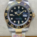 Super Clone Rolex GMT-Master II 116713LN Black Dial 40mm 18k Yellow Gold Two-Tone Watch RGM017
