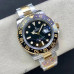 Super Clone Rolex GMT-Master II 116713LN Black Dial 40mm 18k Yellow Gold Two-Tone Watch RGM017
