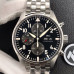 Super Clone IWC Pilots Chronograph Watch 43MM Black Dial IW030