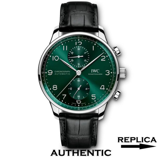 Best Clone IWC Portugieser Chronograph 41MM Green Dial IW050