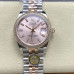 Super Clone Women's Rolex M278381RBR-0010 Datejust 31 Rose Gold Dial Two-Tone Rose Gold Lady-Datejust Watch RLDJ28