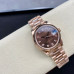 Super Clone Women's Rolex M278275-0010 Datejust 31 Brown Dial with Diamonds Everose Gold Lady-Datejust Watch RLDJ30