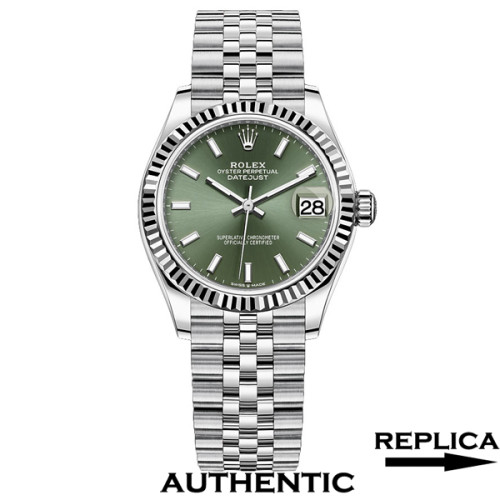 Super Clone Women's Rolex M278274-0018 Datejust 31 Green Dial Lady-Datejust Watch RLDJ33