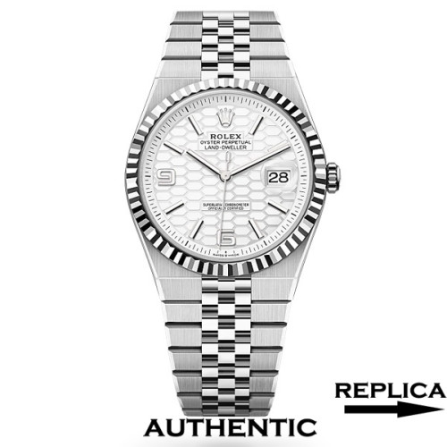 Super Clone Rolex Land-Dweller 40 M127334-0001 White Dial Swiss Made Replica Watch RLD003