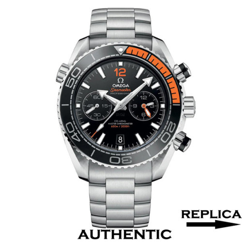 Super Clone Omega Seamaster Planet Ocean 600M 215.30.46.51.01.002 Black Dial 45.5 MM Chronograph Watch OM006
