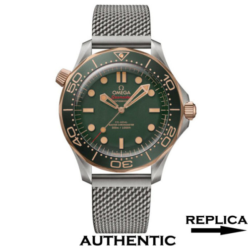 Super Clone Omega Seamaster Diver 300M 210.90.42.20.10.001 Green Dial 42 MM Titanium Omega Watch OM009