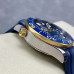 Super Clone Omega Seamaster Diver 300M 210.22.44.51.03.001 Blue Wave Dial 44 MM Chronograph Yellow Gold Watch OM022