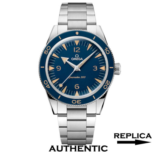 Super Clone Omega Seamaster 300 234.30.41.21.03.001 Blue Dial 41 MM Omega Watch OM030