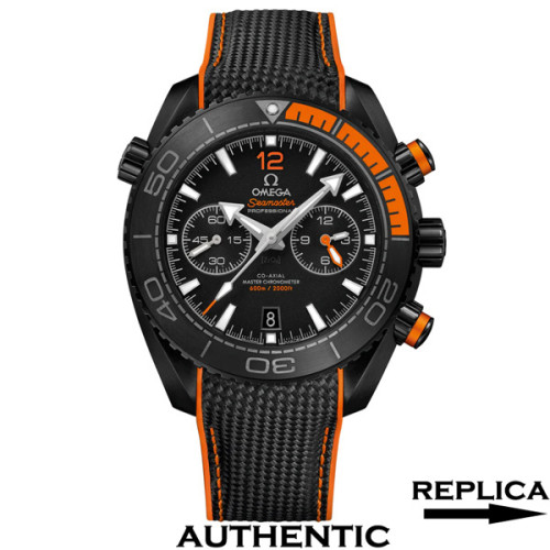 Super Clone Omega Seamaster Planet Ocean 600M 215.92.46.51.01.001 Ceramic Case Black Dial 45.5 MM Chronograph Watch OM032